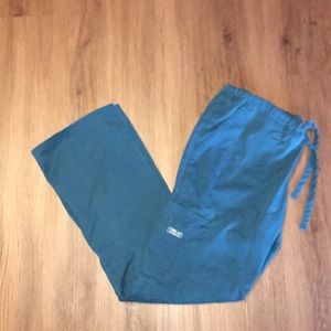 Caribbean blue Cherokee workwear scrub pants